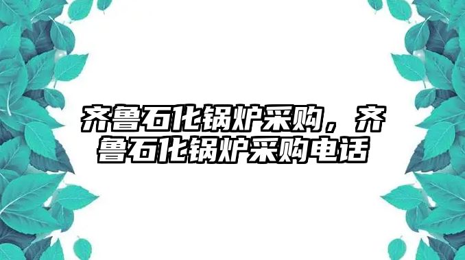 齊魯石化鍋爐采購，齊魯石化鍋爐采購電話