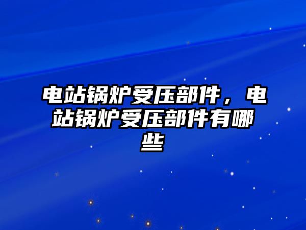 電站鍋爐受壓部件，電站鍋爐受壓部件有哪些