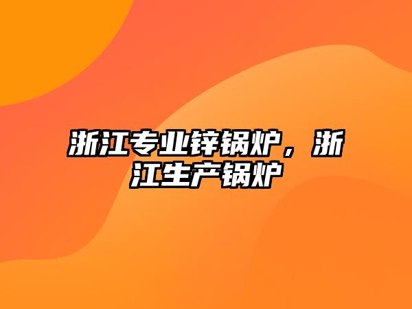 浙江專業(yè)鋅鍋爐，浙江生產(chǎn)鍋爐