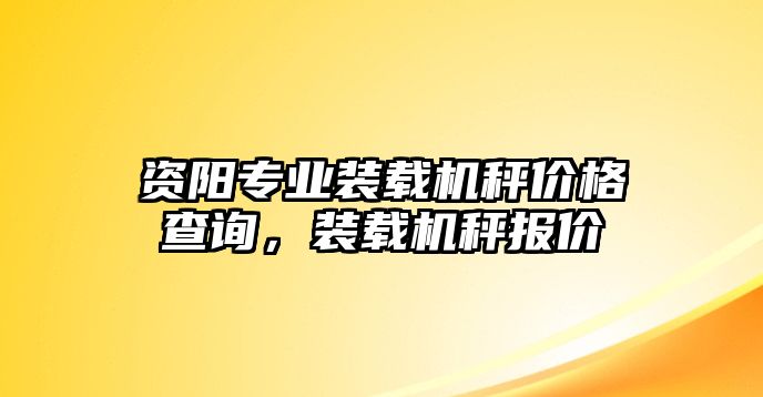 資陽專業(yè)裝載機秤價格查詢，裝載機秤報價