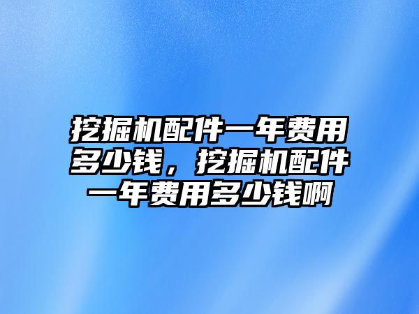 挖掘機(jī)配件一年費(fèi)用多少錢，挖掘機(jī)配件一年費(fèi)用多少錢啊