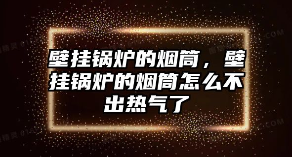 壁掛鍋爐的煙筒，壁掛鍋爐的煙筒怎么不出熱氣了