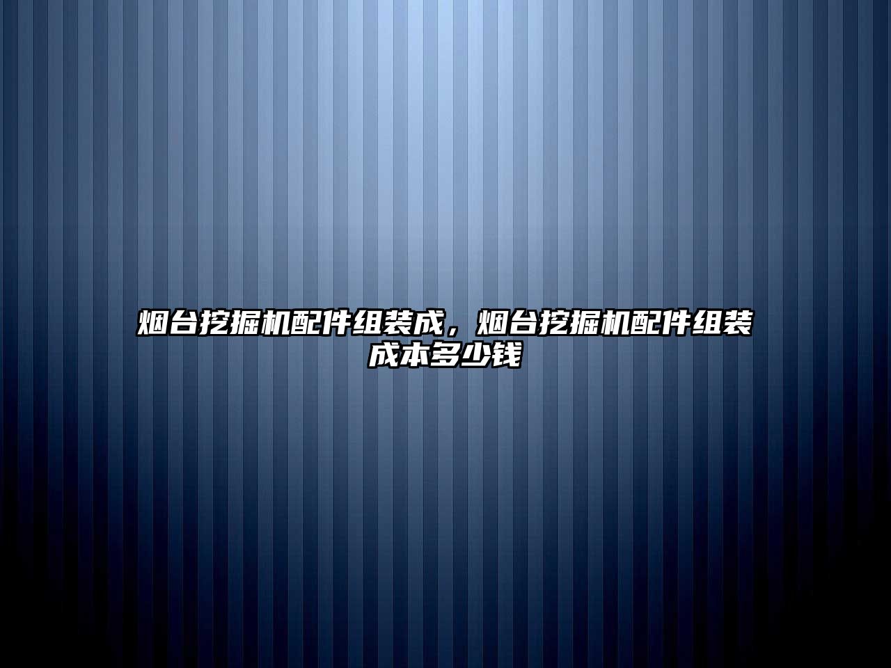 煙臺挖掘機配件組裝成，煙臺挖掘機配件組裝成本多少錢