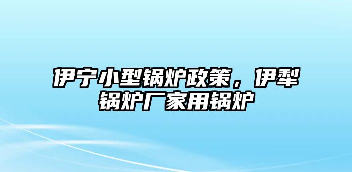 伊寧小型鍋爐政策，伊犁鍋爐廠家用鍋爐